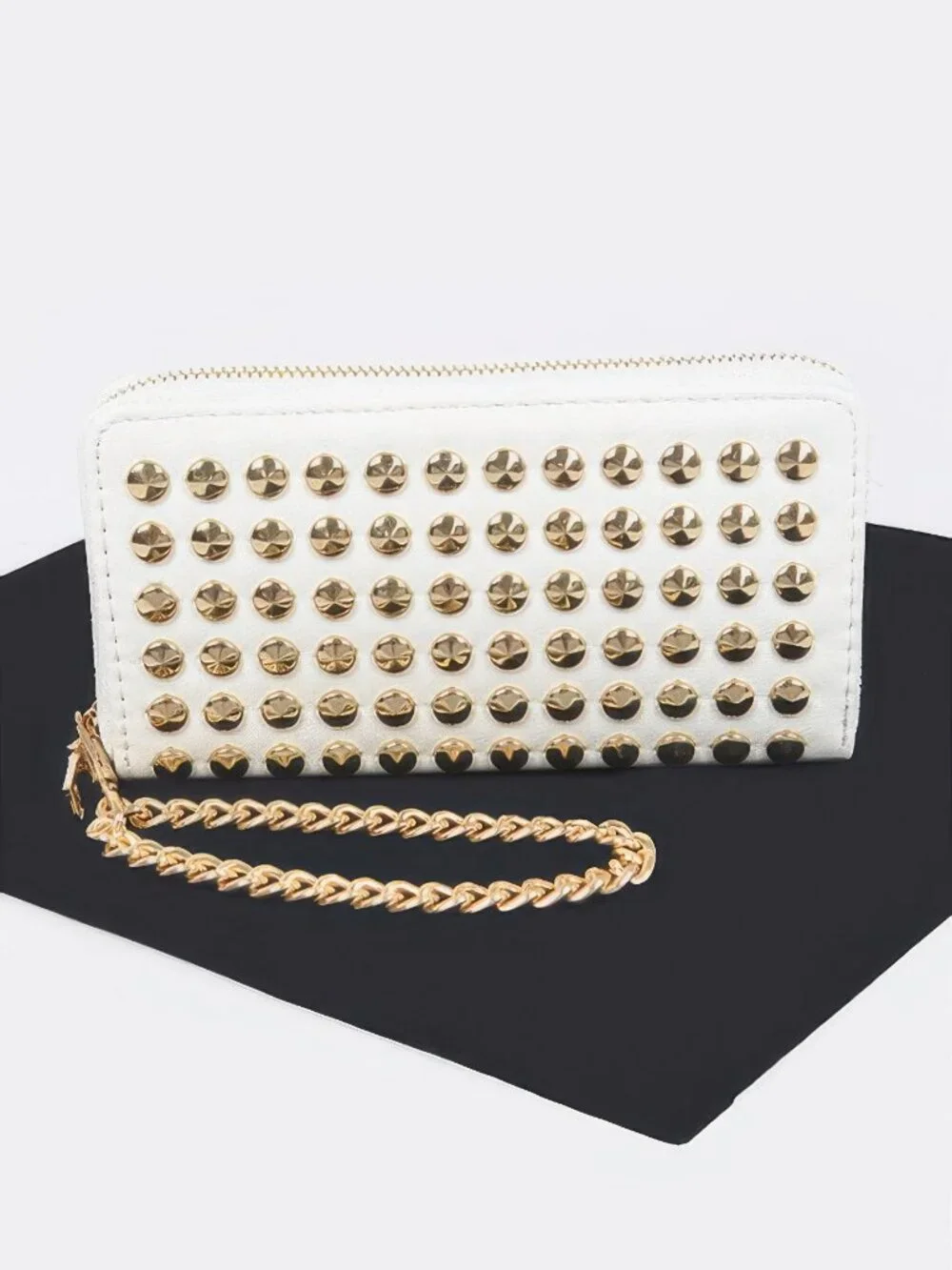 Studded Wallet With Chain
